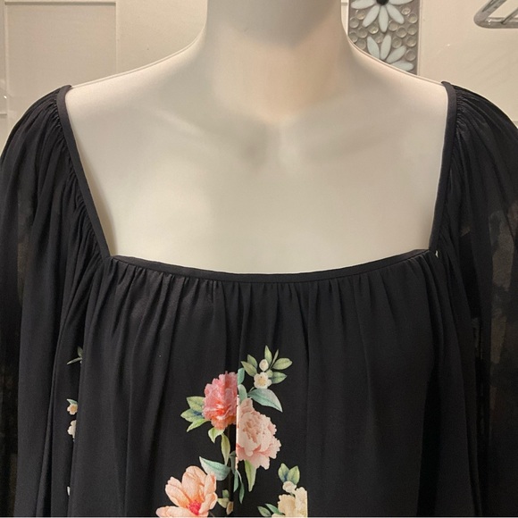 NWT$295 Jade By Johnny Was Birdie Top SMALL Black - Picture 5 of 9